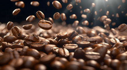 Obraz premium coffee beans background