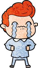 cartoon man crying