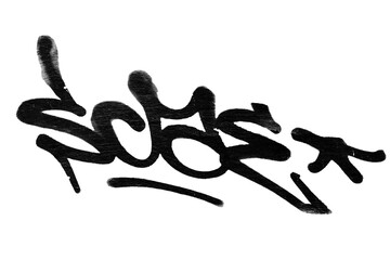 graffiti tag texture isolated spray