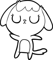 Fototapeta premium cute cartoon dog