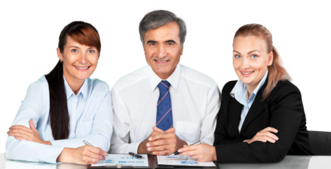 Portrait of Businesspeople Working