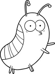 funny cartoon beetle