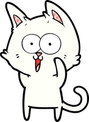 funny cartoon cat