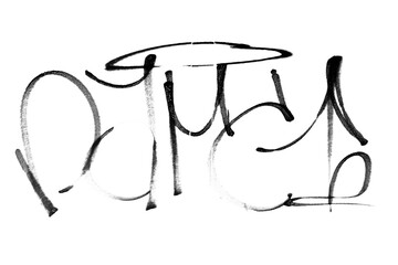 graffiti tag texture isolated spray © Michele