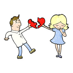 cartoon couple in love