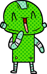 cartoon robot