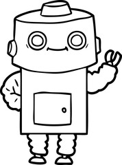 cartoon robot