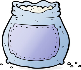 cartoon bag of flour