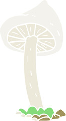 flat color illustration of mushroom