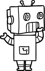 cartoon robot