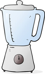 freehand drawn cartoon blender