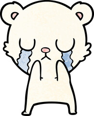 crying polar bear cartoon