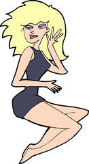 cartoon sexy woman