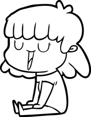 cartoon woman