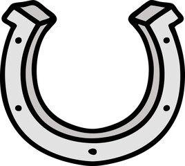 tattoo in traditional style of a horse shoe