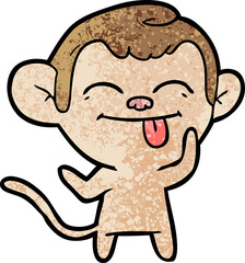 Obraz premium funny cartoon monkey