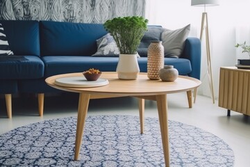 Obraz premium Luxurious Elegant Living Room Decor. Generative AI
