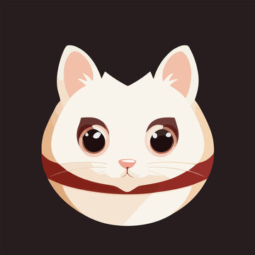 Cute vector illustration of ferret or mangust