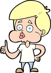 cartoon boy giving thumbs up