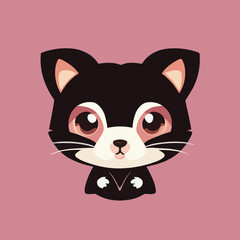 Cute vector illustration of ferret or mangust