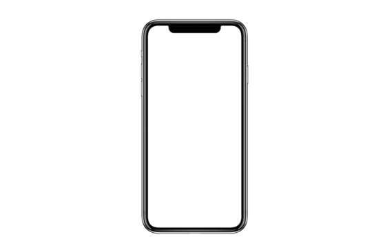 Smartphone similar to iphone 14 with blank white screen for Infographic Global Business Marketing Plan, mockup model similar to iPhone 15 isolated Background of ai digital investment economy. HD