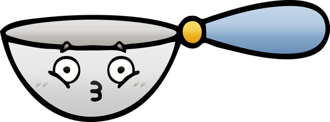 gradient shaded cartoon of a measuring spoon