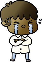 crying boy cartoon