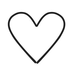 Hearts shape icon isolated, love icon button