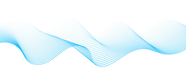 Smooth Abstract Wave Blue Background