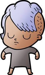 Obraz premium cartoon woman