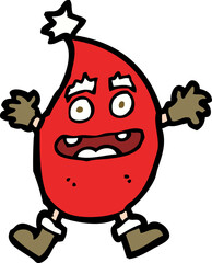 cartoon funny christmas creature