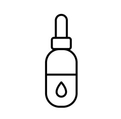 Cute serum fragrance outline icon	
