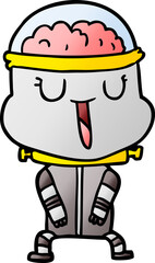 happy cartoon robot