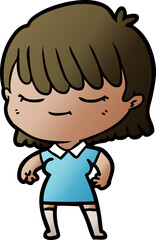 cartoon woman