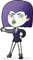 cartoon vampire girl