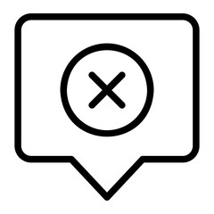 error message line icon