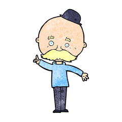 cartoon man in bowler hat