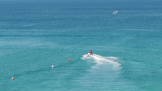 Jet Ski In Blue Sea