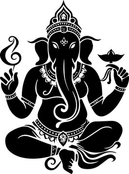 Hindu god shree ganesha images.generative al high quilaty