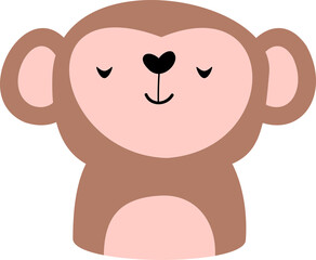 Monkey . Sleeping animals .