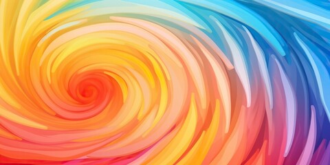 Obraz premium a vibrant spiral wave captivates with its abstract artistic design. Ai generated.