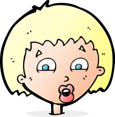 cartoon shocked expression