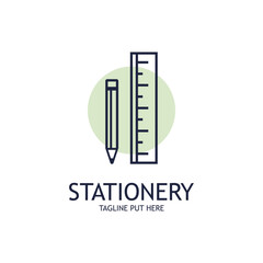 Stationery Logo Template Design with Vector Concept