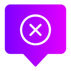 error message gradient icon