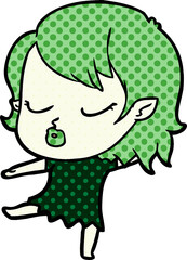 cute cartoon vampire girl