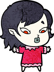 cute cartoon vampire girl