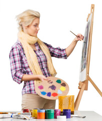 Female Painter Painting
