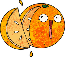 crazy cartoon orange