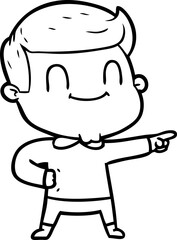 Obraz premium cartoon friendly man