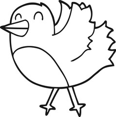 cartoon bird